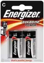 Energizer šarminė maitinimo C, Vienkartinės baterijos, C, Šarminė, 1,5 V, 2 vnt., Cd (kadmis), Hg (gyvsidabris)