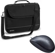 Pedea "Fair" 15,6", Juodas + Logitech M90, kabelgebunden, grau