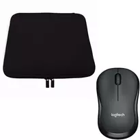 Pedea Sleeve "Trend" 17,3" + Logitech M220 Silent, kabellos bis 43,9 cm