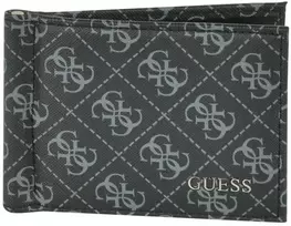 Guess, Vezzola, Tekstilinė piniginė, Monetų dėklas, SMVEZZPOL23, Juodas, Vyrams