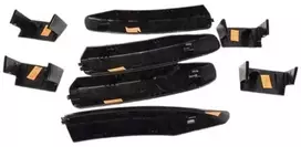 VAG VW CADDY stogo bėgių dangtelių dangtelių rinkinys originalus 2K589840203C