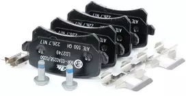 ATE Stabdžių trinkelių komplektas AUDI A4 VW Golf VI SEAT SKODA 1J0411314AC A0004202804