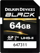 Atminties kortelė Delkin SDXC Juodas Rugged UHS-II R300/W250 (V90) 64GB (nauja)
