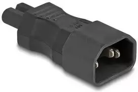 Delock DeLOCK 80469 Lyties keitiklis / Kabelis IEC 60320 C14 IEC 60320 C7 Juodas