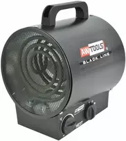 AW-Tools AWTools AW elektrinis vamzdinis šildytuvas 2 kW / juoda linija