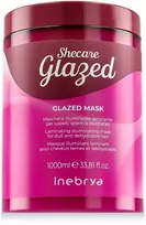 Inebrya SheCare Glazed Illuminating Laminating Mask kaukė blankiems ir sausiems plaukams, 1000 ml