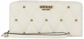 Guess, Guess, Tekstilinė piniginė, SLG su dideliu užtrauktuku, SWQS8553460, Dramblio kaulo spalvos, Moterims