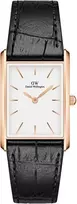 Moteriškas laikrodis DANIEL WELLINGTON Bound Juodas Crocodile Rose Gold 24mm DW00100698 + BOX