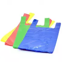 HDPE maišeliai su rankenėlėmis, 300x550mm, 20mkr, 100vnt., įvairių sp.