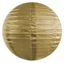 Party Deco Auksinis ryžių popieriaus šviestuvo gaubtas