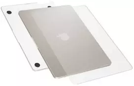Epico Slim Shell, skirtas Macbook Air 13" 2018/2020 (A1932/A2179/M1 Air A2337) – matinis skaidrus