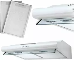 Po spintele montuojamas virtuvės gartraukis – 60 cm absorbcinis Berdsen BE-10-A baltas