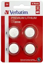 Vienkartinės „Verbatim CR2016“ ličio baterijos, 4 vnt. pakuotėje