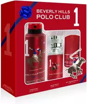Gift Set Beverly Hills Polo Club: 1982 - Sport 1 Eau De Toilette For Men, 50 ml + 1982 - Sport 1 Anti-Perspirant Dezodorantas Purškiklis For Men, 175 ml + 1982 - Sport 1 Anti-Perspirant Dezodorantas Roll-On For Men, 50 ml