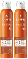 Rilastil Sun System Transparent Purškiklis Spf50+ DUPLO 2x, 200 ml