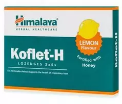 Himalaya Herbals Citrinų skonio pastilės gerklei Koflet-H, Himalaya, 12vnt.