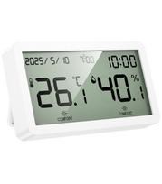 Baltas elektroninis laikrodis su higrotermometru "Hoco HX42"
