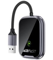 Juodas belaidis CarPlay/Android Auto adapteris "Acefast QC1"