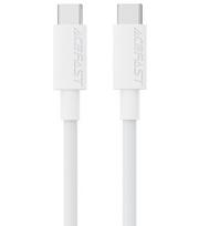 Baltas USB-C - USB-C 60W 120cm laidas "Acefast C18-03"