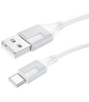 Baltas USB-A - USB-C 3A 100cm laidas "Borofone BX101"