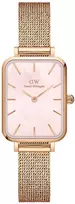 Moteriškas laikrodis DANIEL WELLINGTON Quadro Pressed Melrose Pearl 20mm DW00100510 + BOX (zw505o)