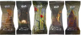 Rūta Juodojo šokolado saldainiai su karameliniais sausainiais „Čiurlionis“, 500g
