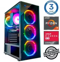 Stacionarus kompiuteris INTOP Ryzen 7 5700X 16GB 1TB SSD M.2 NVME RX580 8GB no-OS (RW49604NS)