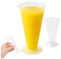 Oem Plastikinis matavimo puodelis 100ml - virtuvinis matavimo puodelis 0.1l - ąsotis su rankena