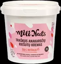 Milinuts Mili Nuts Traškus anakardžių riešutų kremas : Svoris - 500g