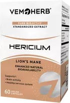 VemoHerb Hericium (Lion‘s Mane grybo ekstraktas) 60 kaps.