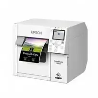 Spalvotas lipdukų spausdintuvas Epson ColorWorks C4000, Matt Juodas Ink, cutter, ZPLII, USB, Tinklinis