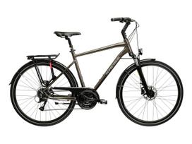 KROSS Trans 4.0 D / Brown-Silver Gloss / miesto dviratis (28") MY25 (M)