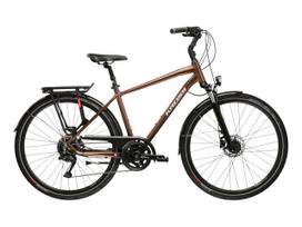 KROSS Trans 5.0 / Brown-Silver Gloss / miesto dviratis (28'') MY25 (M)