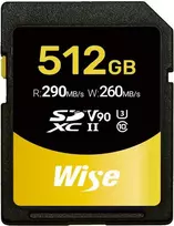Atminties kortelė - Wise 512GB SDXC UHS II V90 290MB/s 260MB/s