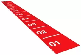 Grindų danga su dirbtine žole Trackz Core Range 10 × 1 m (Spalva: Raudona)