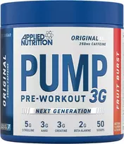 Applied Nutrition Pump 3G Original Pre Workout 375 g su kofeinu : Skonis - Ice mėlynas raz