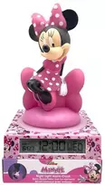 Laikrodis 3D naktinė lemputė su žadintuvu Minnie Mouse MN4500 Kids Euroswan