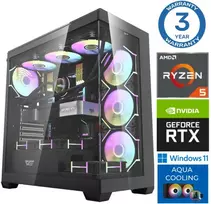Stacionarus kompiuteris INTOP AQUA Ryzen 5 7600X 16GB DDR5 1TB SSD M.2 NVME RTX5060 8GB WIN11 (RW53622WH)