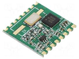 Module: RF | FM transceiver | FSK | 915MHz | SPI | -121dBm | 1.8÷3.6VDC