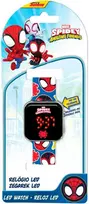 Kids Euroswan Spiderman Žmogus-voras Spaidy skaitmeninis LED laikrodis