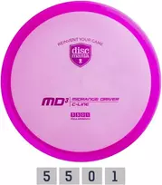 Diskgolfo diskas Midrange Driver C-LINE MD3 Violetinė