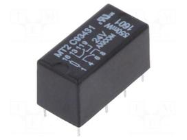 Relay: electromagnetic | DPDT | Ucoil: 24VDC | max.250VAC | max.220VDC