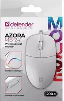 Pelė su laidu DEFENDER AZORA MB-241 RF Baltas 1200dpi 3P