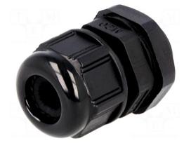 Cable gland | M20 | 1,5 | IP68 | Mat: polyamide | black | UL94V-2