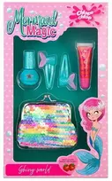 CHLAPU CHLAP Mermaid Magic II Wild Strawberry vaikiškas rinkinys su pinigine, nagų laku, lūpų blizgiu ir plaukų segtukais