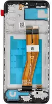 Zila LCD ekranas, skirtas SAMSUNG A02S OEM su rėmeliu (164 mm)