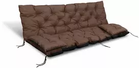 Aio Factory Sodo pagalvėlė 120x60x50 cm + 2 pagalvėlės sūpynėms, atsparios vandeniui, rudos spalvos