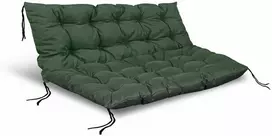 Aio Factory Sodo pagalvėlių komplektas 120/80 cm + 120/40 cm palečių suoliukui, atsparus vandeniui, žalias