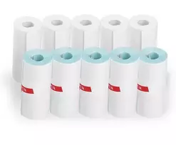 Lipdukų spausdinimo popierius mini spausdintuvams 57x30mm, 10 vnt, baltas