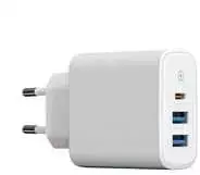 Winner Group WG - 3x USB tinklo įkroviklis, 1x USB-A QC 3.0 + 1x USB-A QC 3.0 + 1x USB-C PD 3.0, baltas